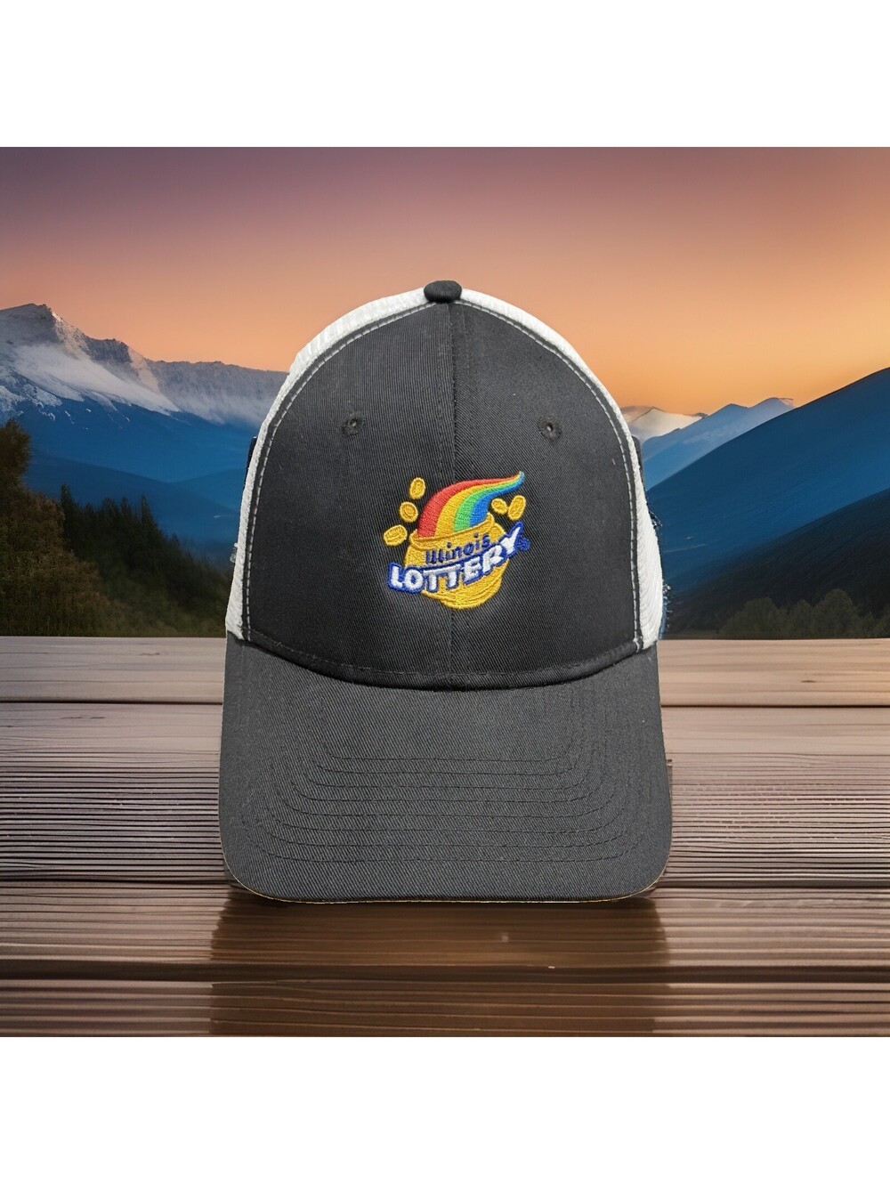 Illinois Lottery Pot Of Gold Scratch Offs Power Ball Megs Millions Baseball Cap